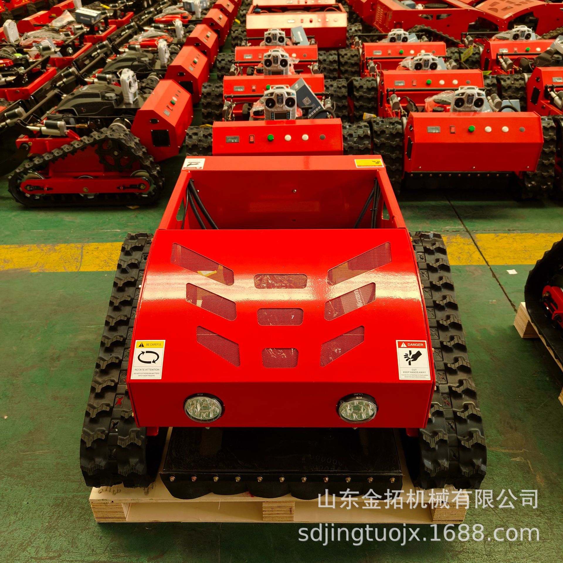 Remote control crawler mower manufacturer all-terrain crawler mower agricultural and forestry lawn Orchard mower