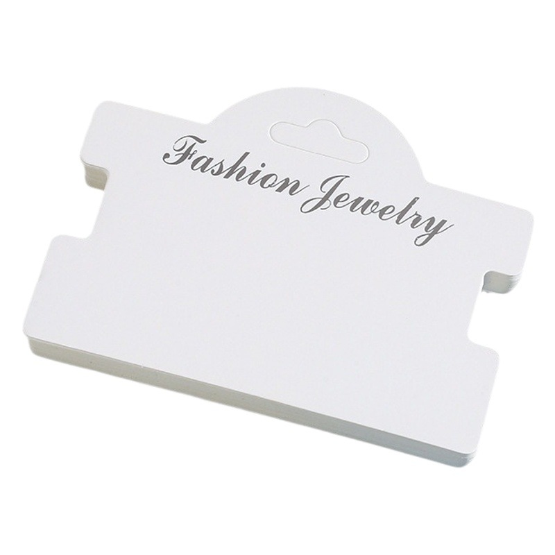 General purpose kraft paper popular I-shaped cardboard jewelry packaging hair rope hair ring card jewelry display plate in stock wholesale