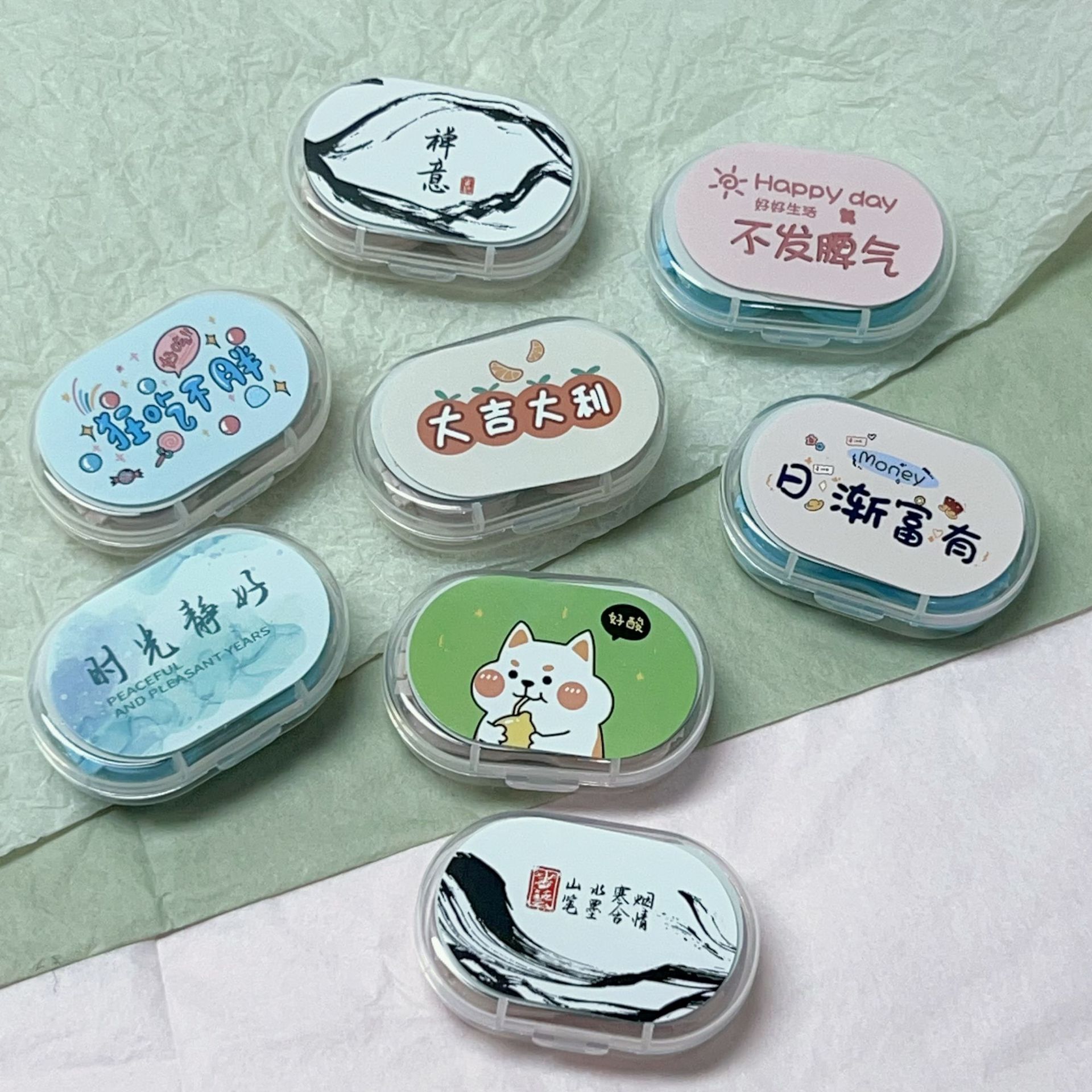 Picture of New Cartoon Cute Contact Lens Case with Mirror, Contact Lens Case, Double Box Companion Box 1713