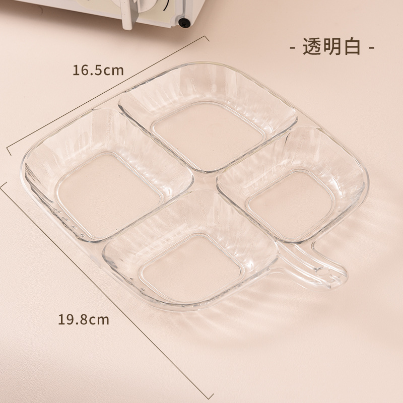 Picture of Multi-Purpose Divided Side Dish Storage Plate Household Hot Pot Dinner Plate Onion Ginger Garlic Kitchen Supplies Department Store Daily Wholesale