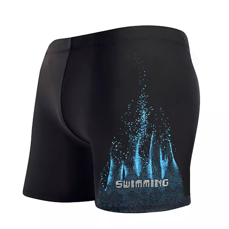 Picture of Men's Swimming Trunks Boxer Anti-embarrassment Quick-drying Running Breathable Cool Coconut Shorts Swimsuit Beach Pants for Summer