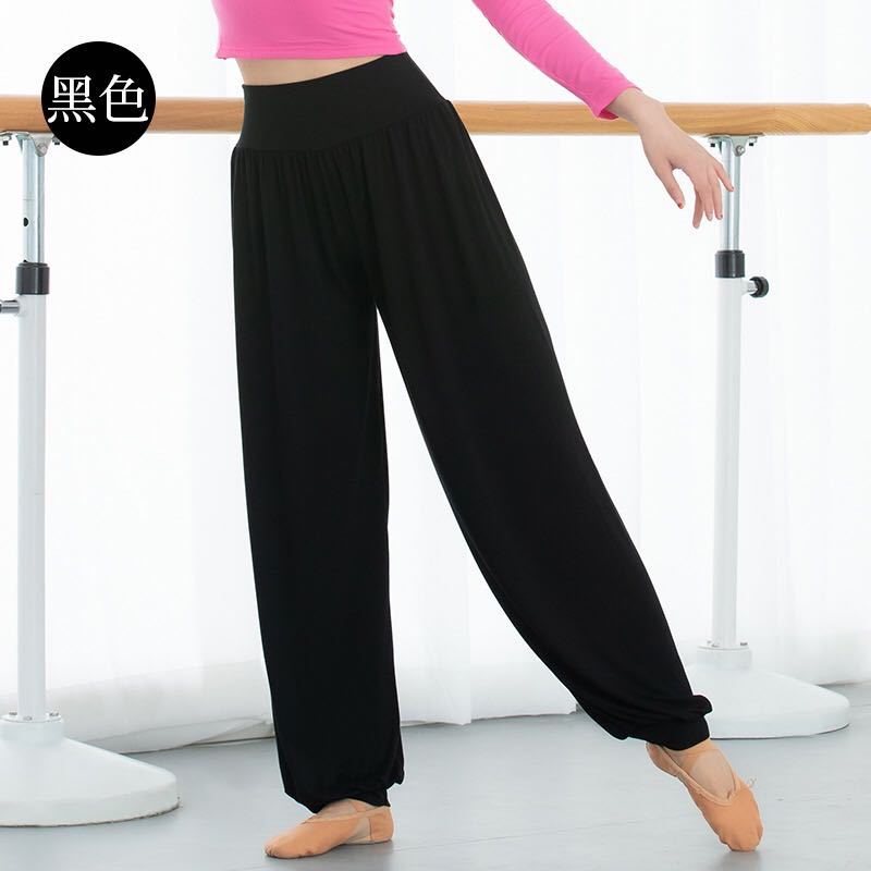 Manufacturer Wholesale Modal Women's Plus-Size Fitness Pants, Tapered Yoga Pants, Loose Lantern Pants, Breathable and Comfortable