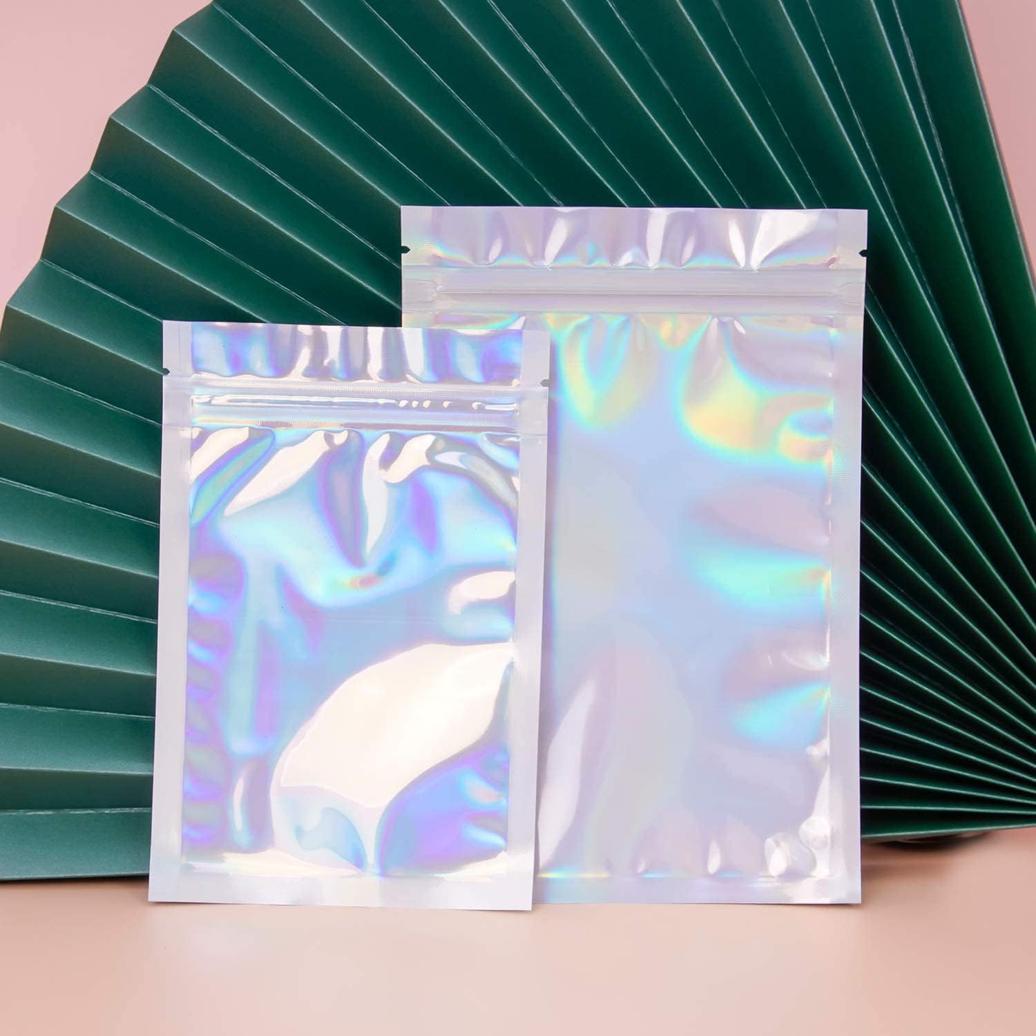 Picture of Cross-border Thickened Non-porous Colorful Laser Self-sealing Bag Yin and Yang Bone Bag Zipper Bag Jewelry Pocket Plastic Packaging Bag