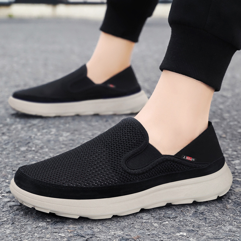 Shoes Men's Spring New Old Beijing Cloth Shoes Men's Shoes Breathable Not Stinky Foot Fashion plus size Cross-border Lazy Casual Shoes