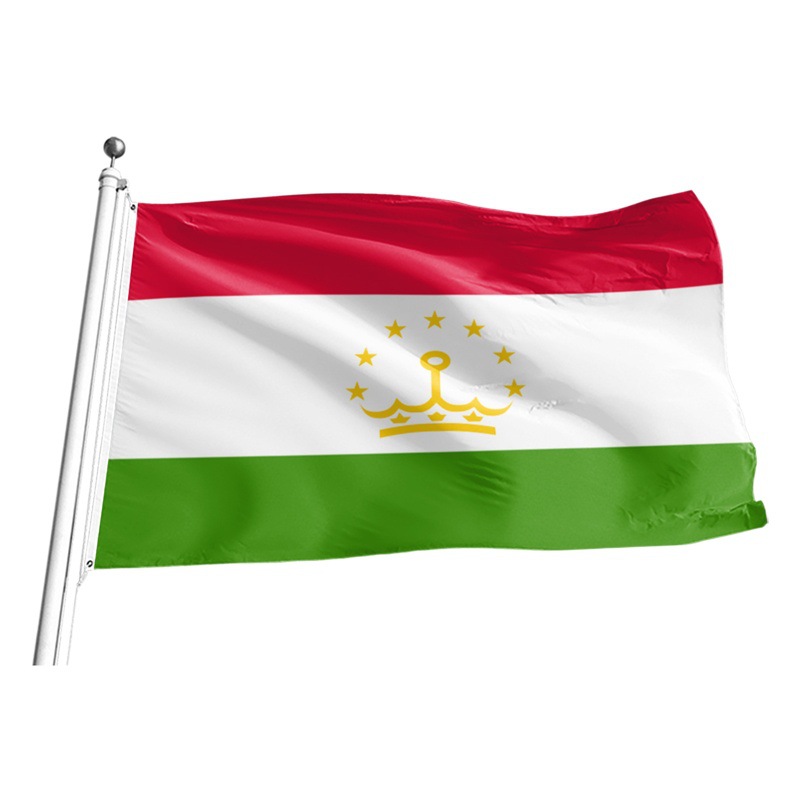 Tajikistan flag polyester foreign trade flag Amazon supply of world flags