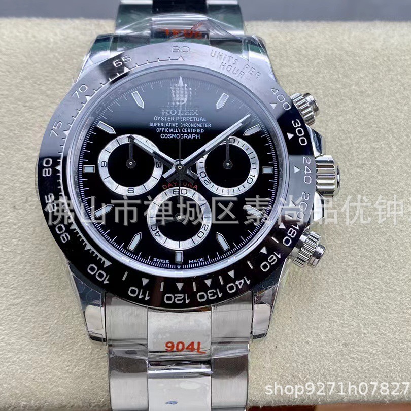 Picture of Cross-border Panda Di 7750 Ditong Cement Grey 12.4 Golden Di Chronograph 4130 Yu Wenle Men's Mechanical Watch