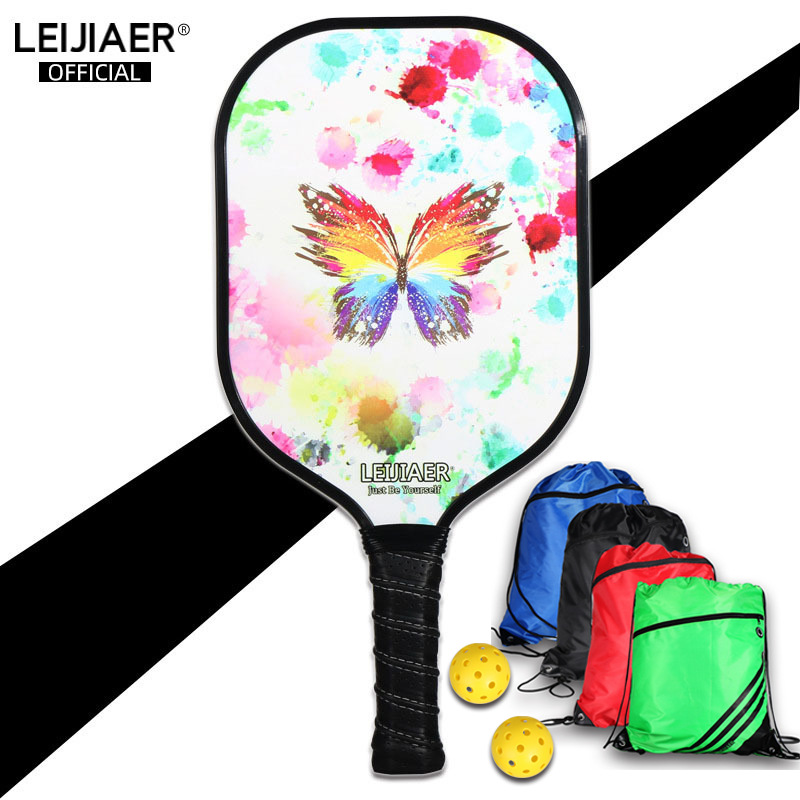 Picture of LEIJIAER Carbon Peak Rack Get 2 Ball Package Pickleball Paddle Fashion Sports Rack