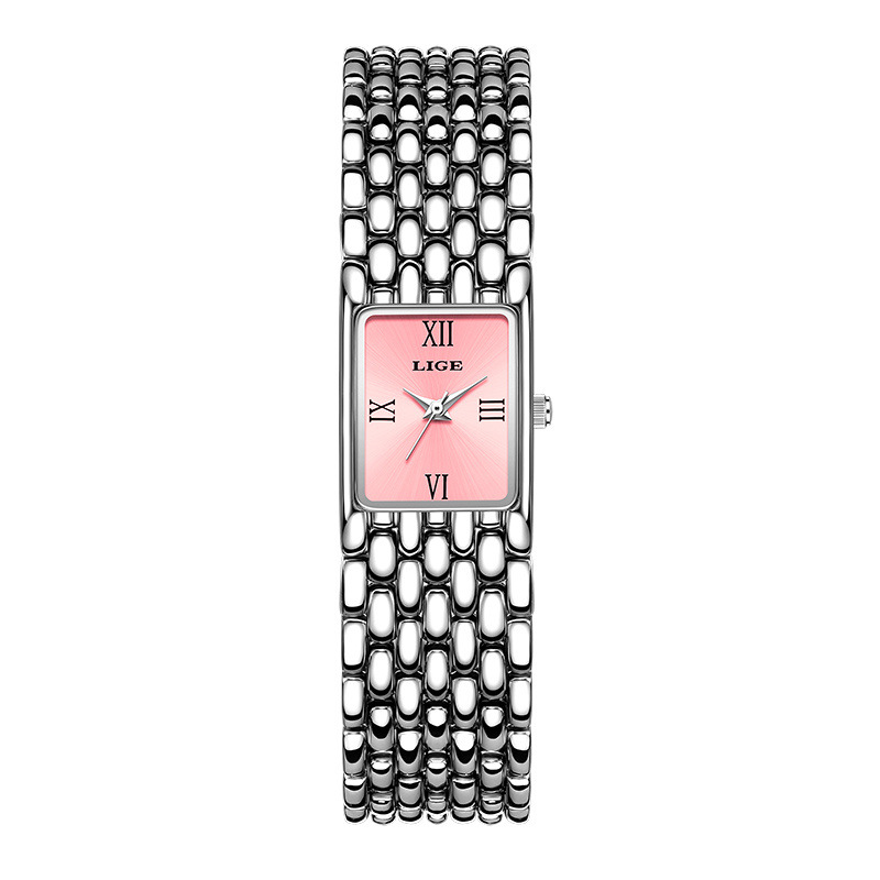Picture of LIGE Cross-border New Casual Simple Small Square Quartz Watch Niche Exquisite Watch Elegant High-value Watch