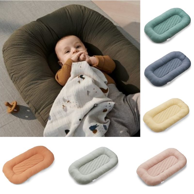 Cross-border baby bionic uterus bed pure cotton skin-friendly baby sleeping pad newborn cotton yarn Muslin soothing bed-in-bed