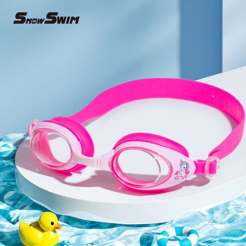Picture of Children's swimming goggles small frame waterproof anti-fog HD boys and girls professional swimming glasses swimming cap suit diving equipment