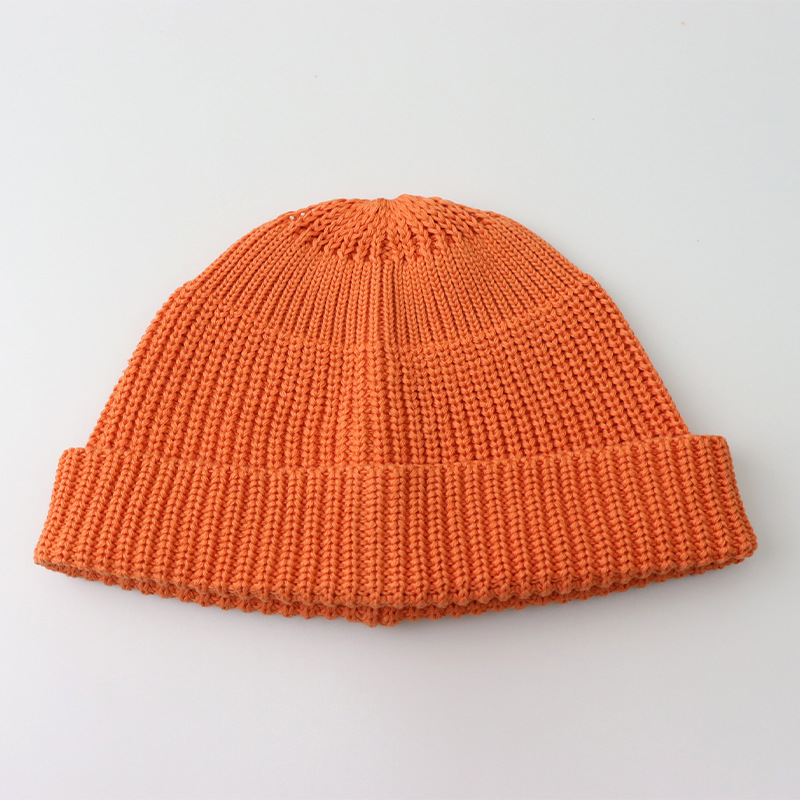 Picture of Cross-border Autumn and Winter Solid Color Light Plate Knitted Hat Warm Wool Hat Men's Trendy Brand Women's All-match Dome Guapi Hat Cold Hat