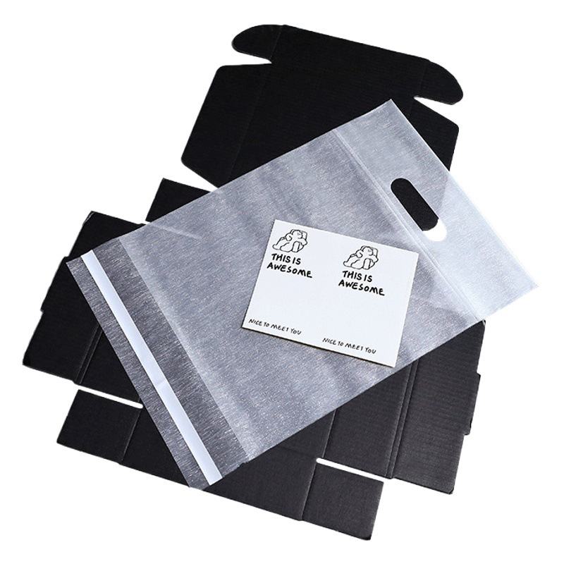 Brushed high-end portable self-sealing bag super-grade aircraft box printable stickers high-grade waterproof thickened three-piece set