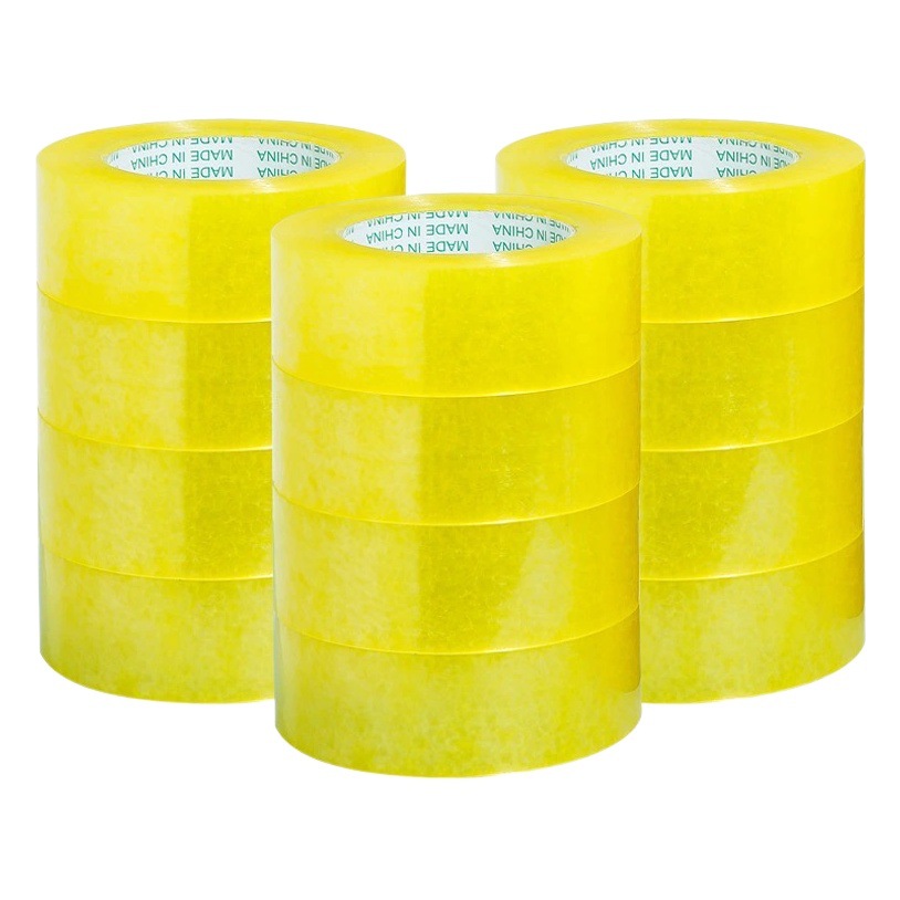Transparent tape 5cm wide whole box thickened large roll express packaging sealing adhesive e-commerce tape high viscosity wholesale 6cm