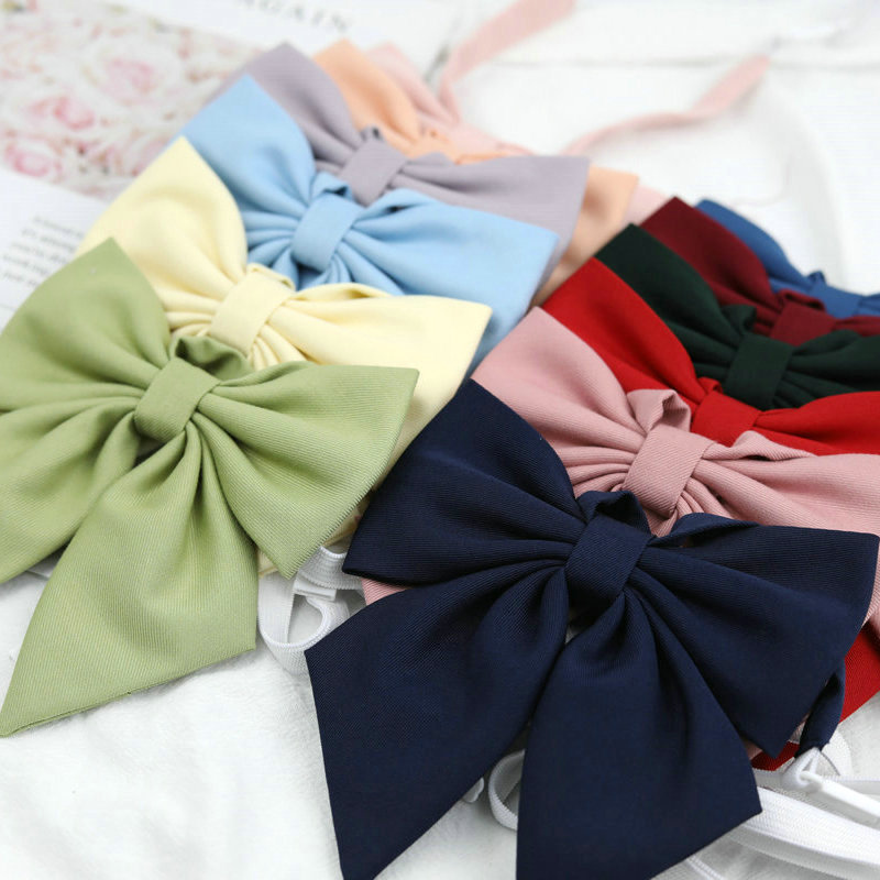 JK Uniform College Style Solid Color Female Student Bow Tie School Uniform Japanese Style Seikan Suit Bow Red Roots