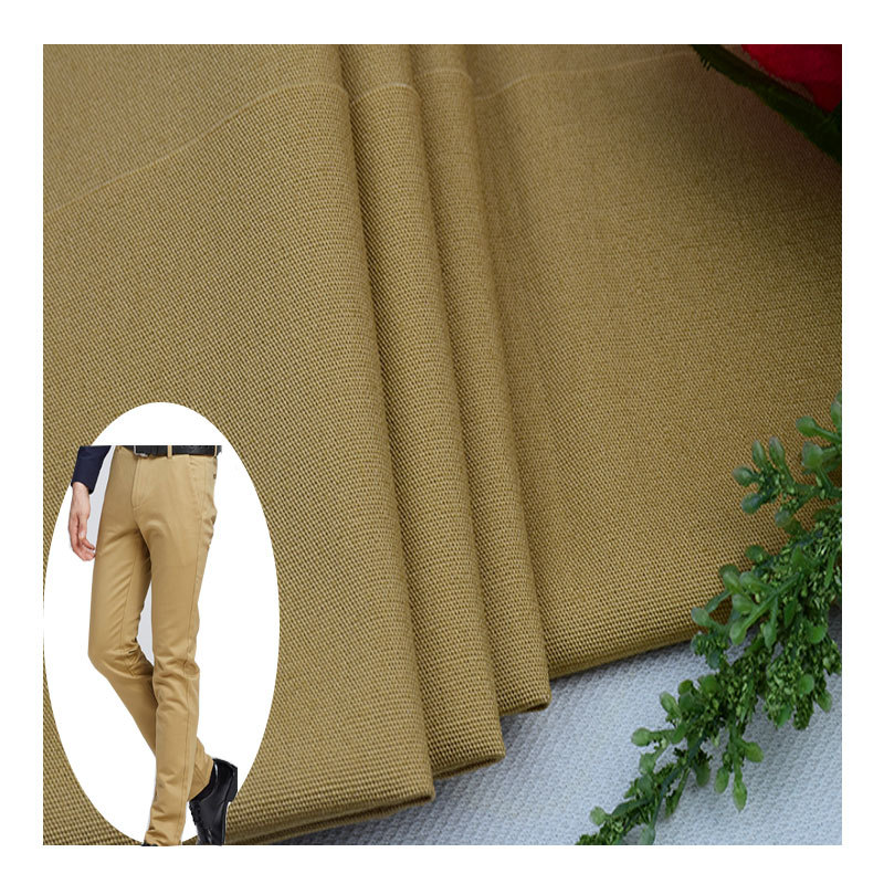 21-Count Pure Cotton Plain Brushed Fabric Men's Long Pants Short-Sleeve Pure Cotton Knee-Length Pants Summer Cargo Pants Fabric