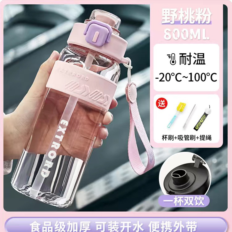 Picture of Sports Water Cup, New Summer Portable High-Temperature-Resistant Fitness Bottle, Outdoor Large-Capacity Water Cup for Male and Female Students