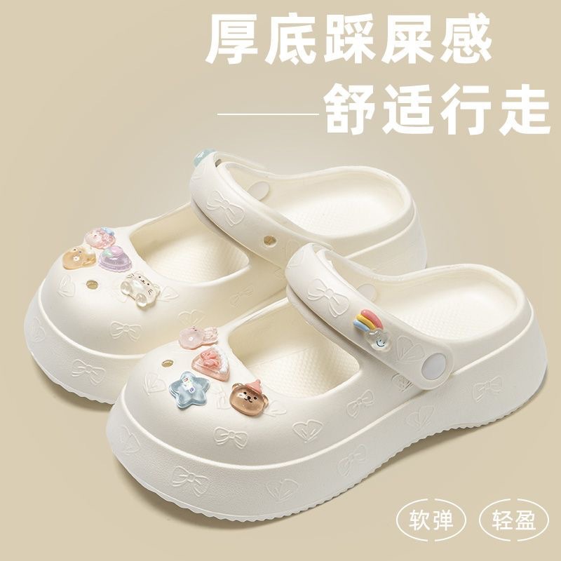 Hole Shoes Women Mary Jane Slippers Women Summer Slippers Women Home Shoes Home EVA Slippers Slippers Women Wholesale