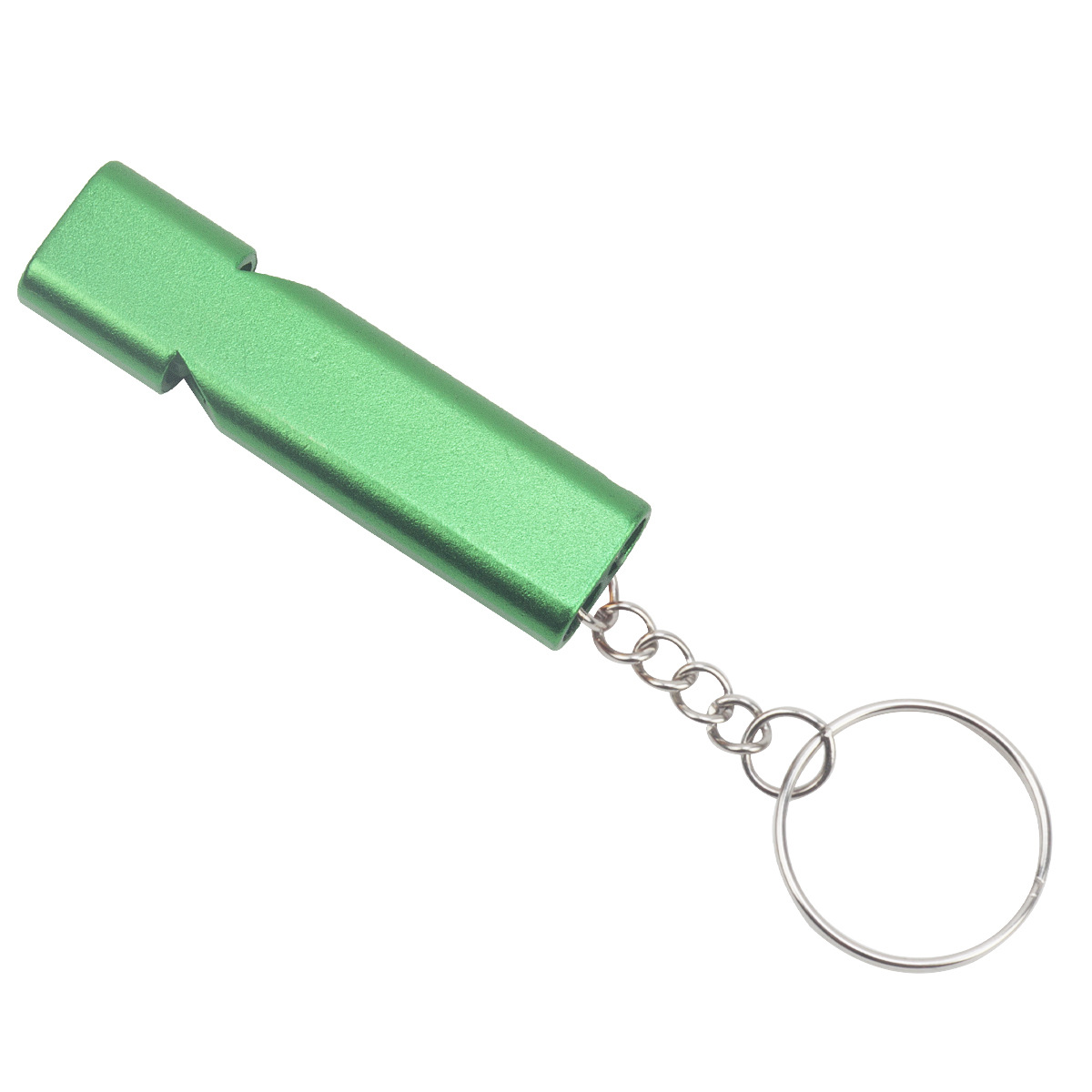 Picture of Cross-border flat aluminum alloy dual-frequency survival whistle double-tube outdoor survival rescue whistle equipment high-frequency whistle