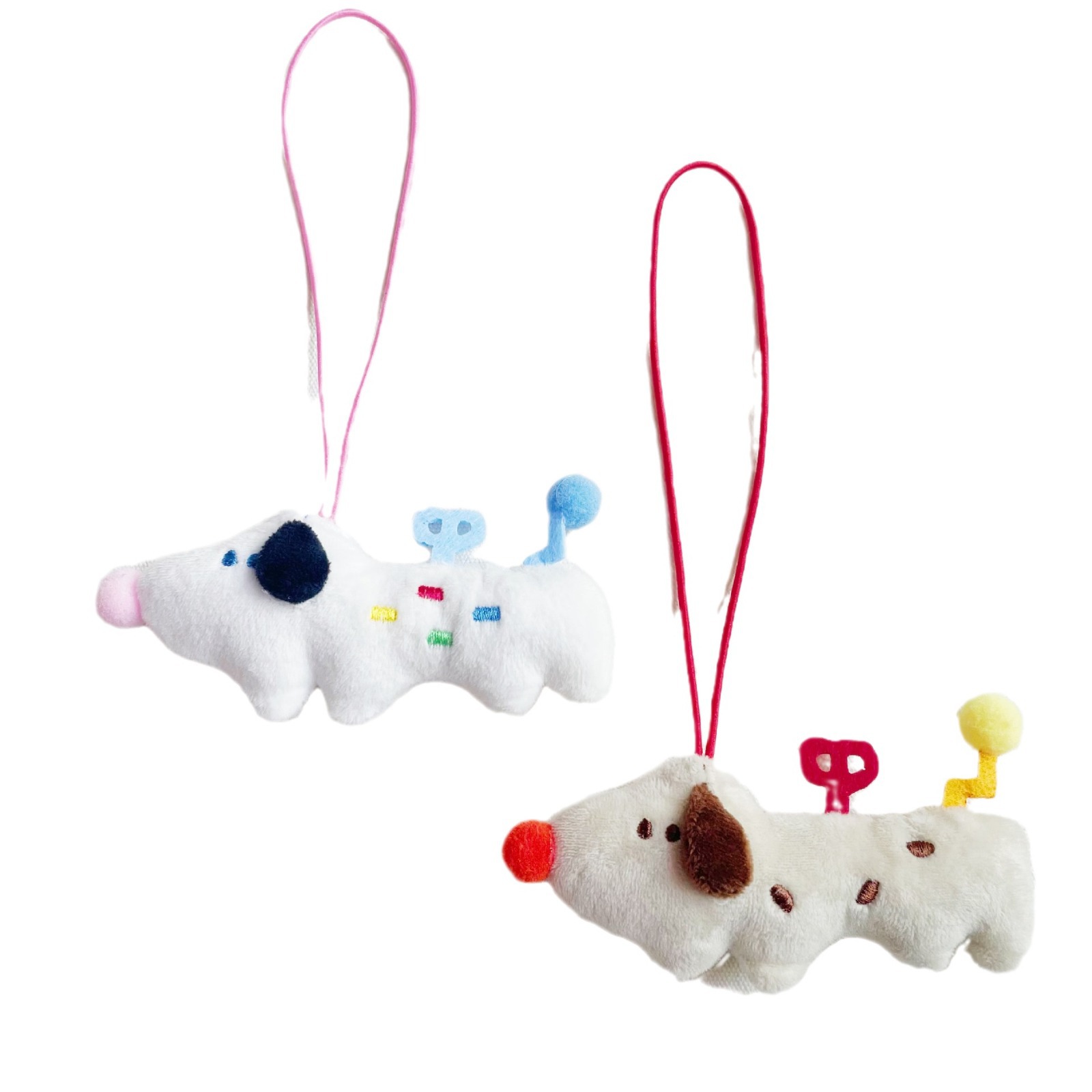 Picture of Cute Dopamine Coil Puppy Plush Doll Pendant Cartoon Dachshund Pendant Backpack Keychain Decoration