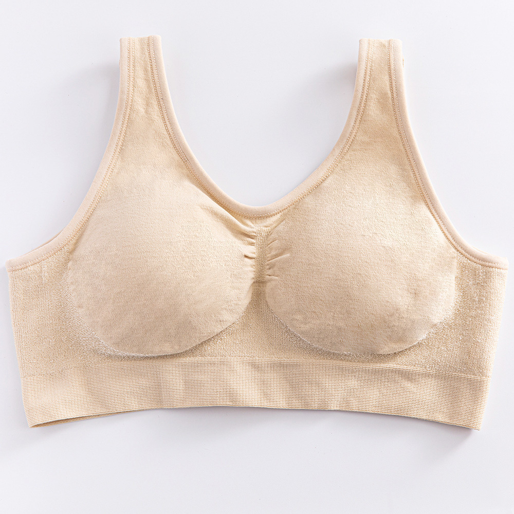 Picture of Factory direct supply cross-border explosions plus size bright silk small vest body shaping without steel ring bra women's big chest without trace