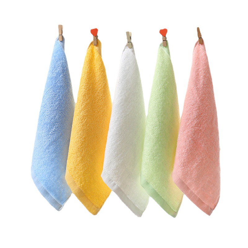 Picture of Bamboo Fiber Small Square Towel Kindergarten Small Towel Absorbent Children's Handkerchief Baby Towel Saliva Towel Wholesale Factory
