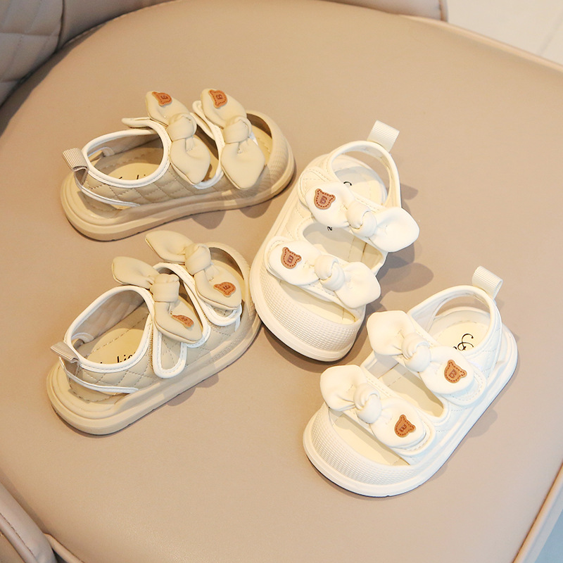 Baby Girl Sandals Summer Soft Bottom Toddler Shoes 1-2-3 Years Old Soft Bottom Non-slip Children's Shoes New Style Children's Princess Shoes