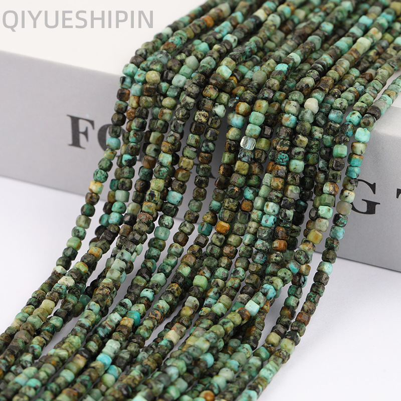 Picture of 2.5mm cube sugar loose beads African pine cube sugar semi-finished products wholesale cut small beads diy natural stone loose beads