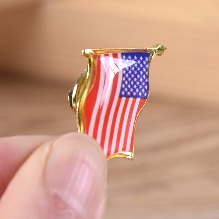 Picture of American Flag Brooch Dripping Oil American Flag Badge Badge Wholesale