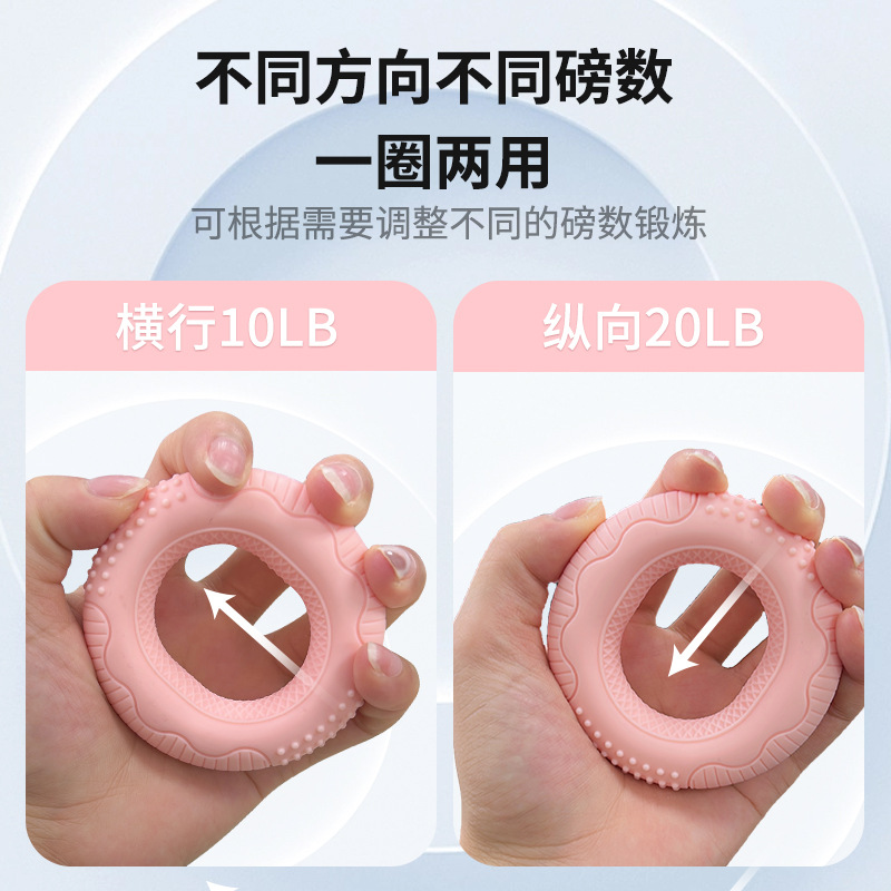 Picture of Grip ring double strength professional exercise hand strength arm hand strength rehabilitation training massage silicone grip