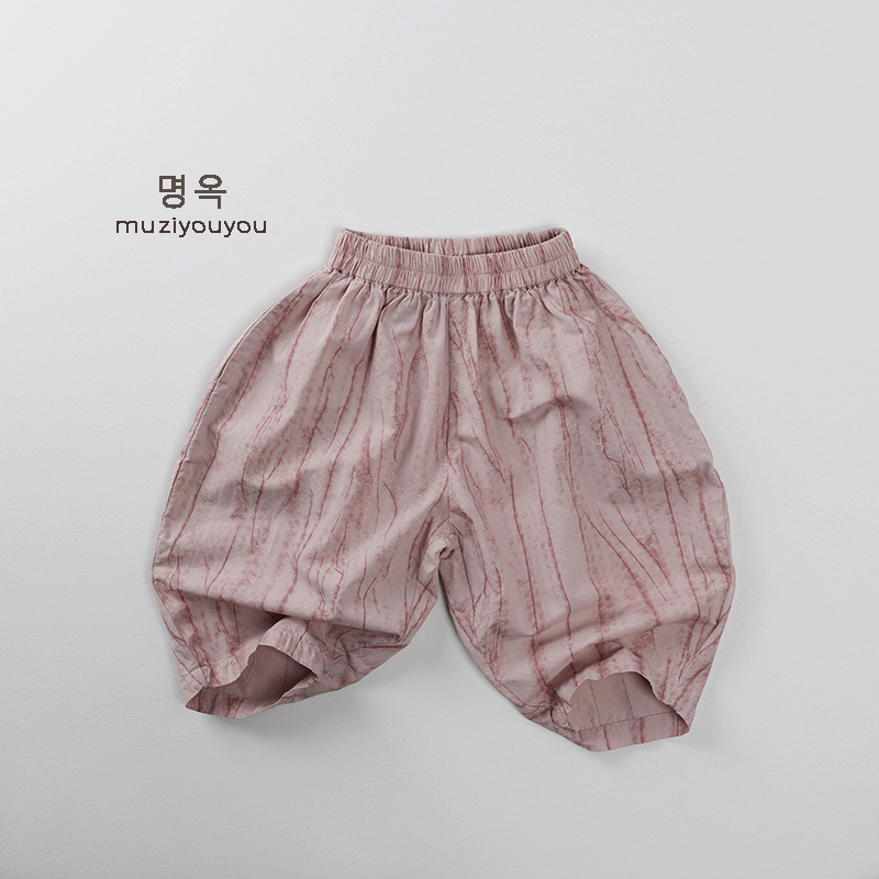 Picture of recommend ~ Summer Colorful Children's Thin Cool Cotton Anti-mosquito Pants Korean Style All-match Trendy Baby Pants