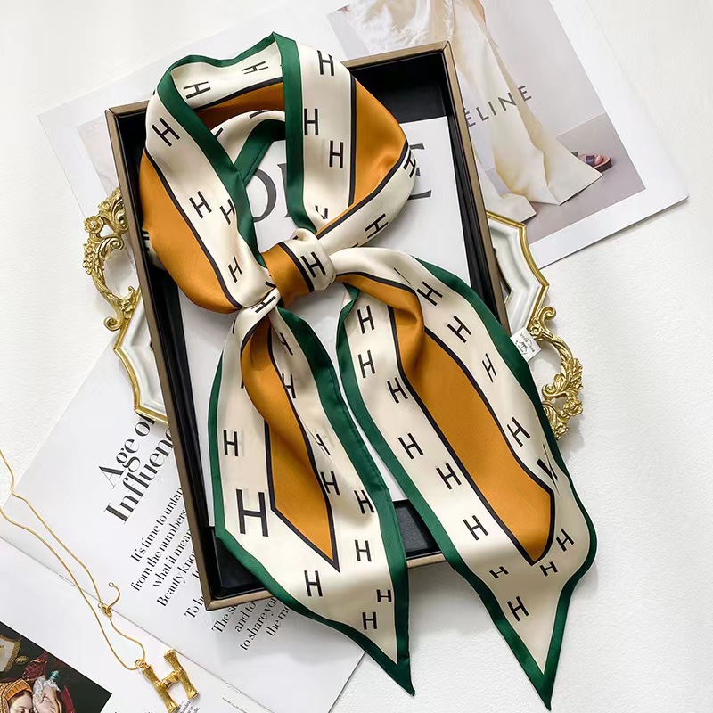 Picture of Popular Spring and Autumn Long Scarf Women's Korean Style Summer Decoration Shirt Suit Scarf Hair Belt Ribbon Scarf
