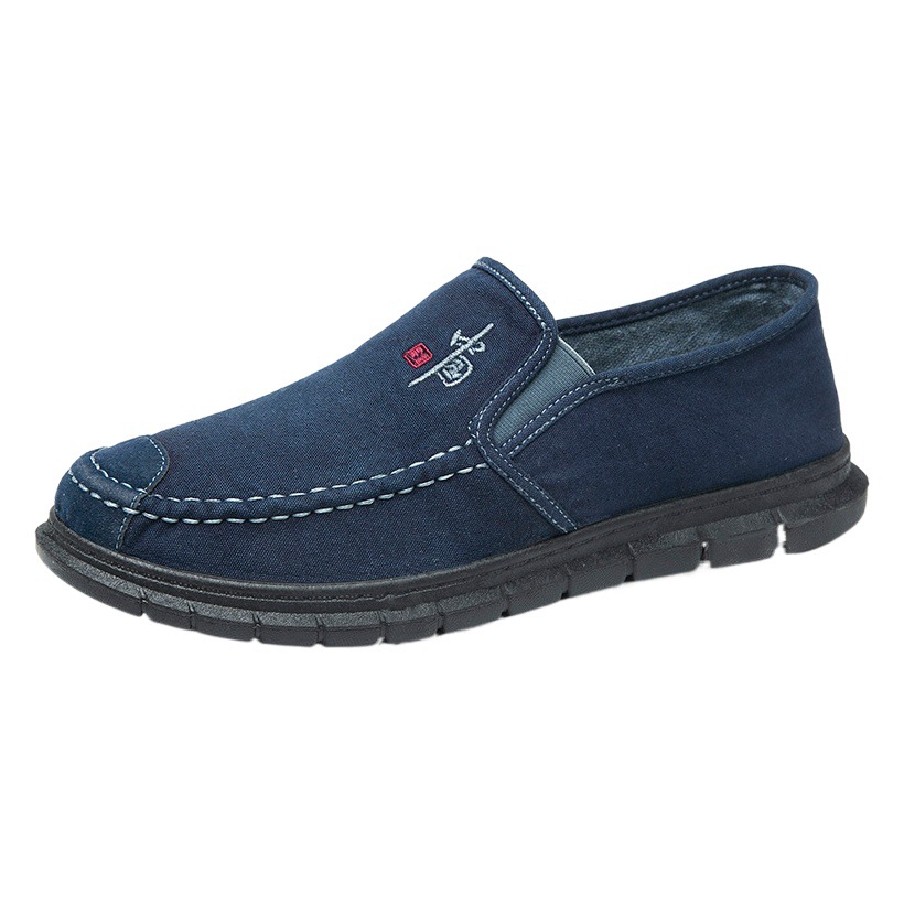 New breathable deodorant men's old Beijing cloth shoes casual all-match slip-on shoes non-slip wear-resistant canvas shoes