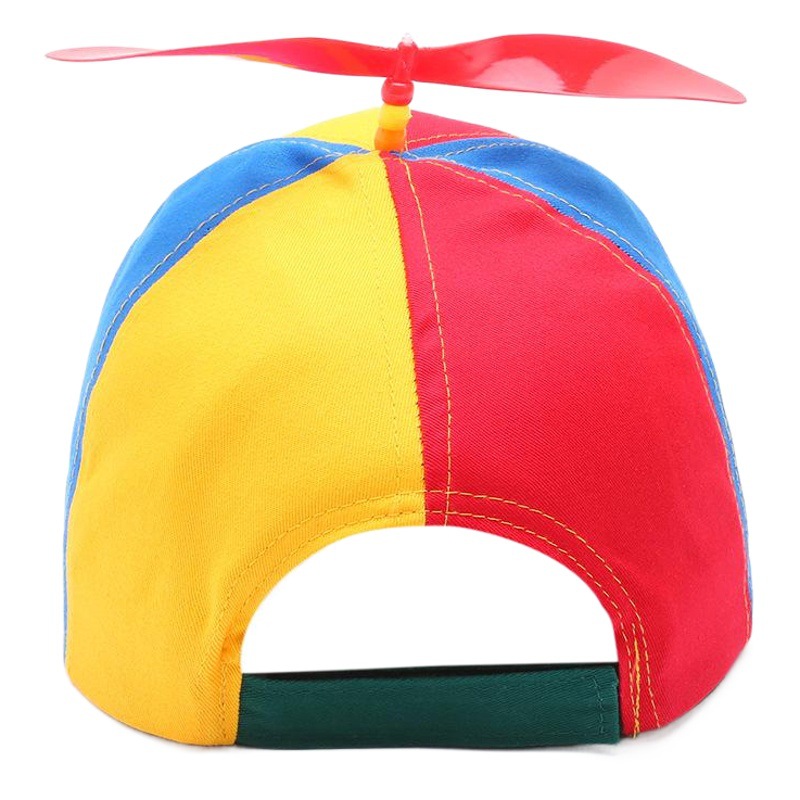 New adult bamboo dragonfly hat Korean colorful propeller baseball cap color matching windmill cap