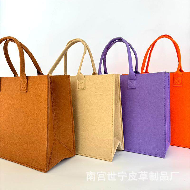 Picture of Felt Bag Customized Large-Capacity Work Clothing Shopping Felt Tote Bag Handbag Corporate Annual Meeting Souvenir Gift Bag