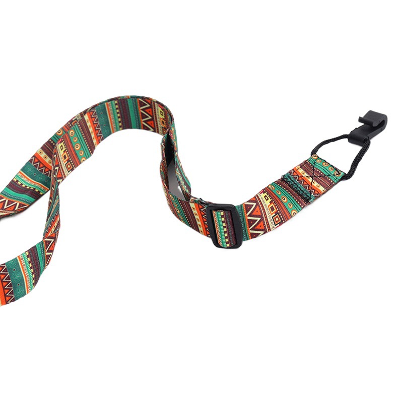 Ukulele Strap Neck-Hanging Punch-Free Children Adult Universal Ethnic Style Adjustable Ukulele Strap