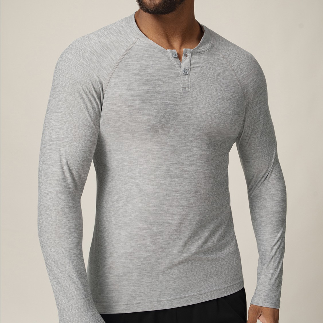 Cross-Border European and American Sports Quick-Drying Long-Sleeved T-Shirt Men's Autumn and Winter Running Fitness Training Round Neck Casual Bottoming Shirt 1026
