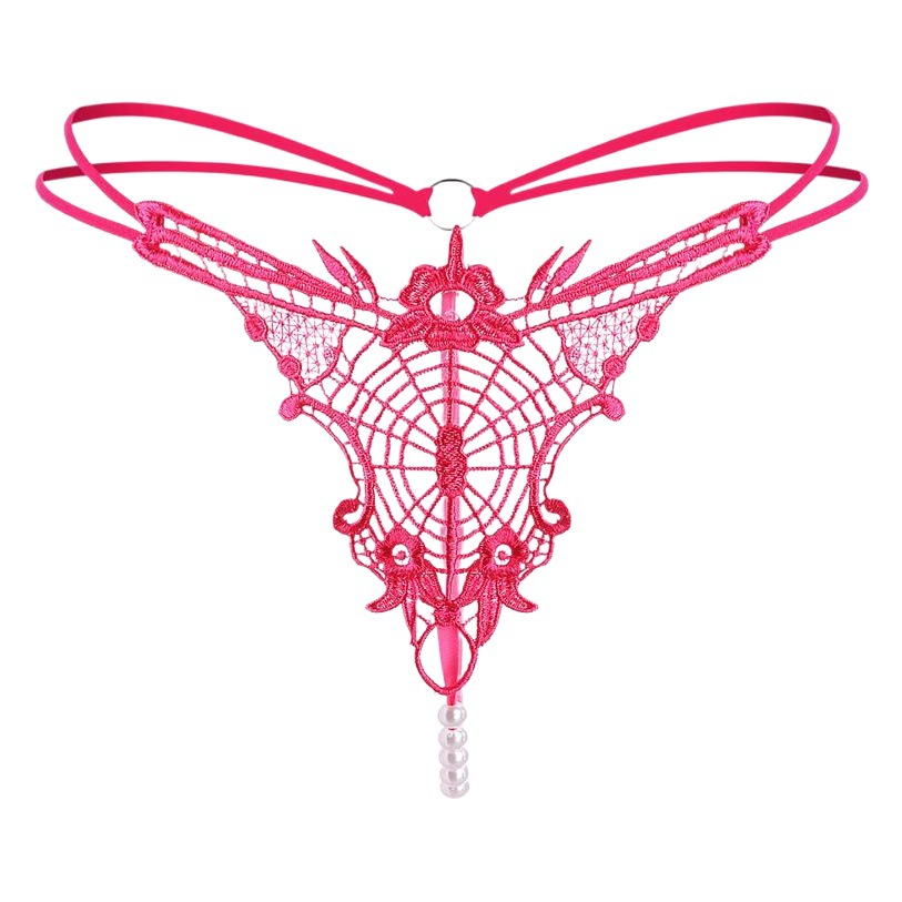 Sexy Underwear Pearl Massage thong Women's Sexy Underwear Sexy Transparent Double Belt Adjusting T Pants