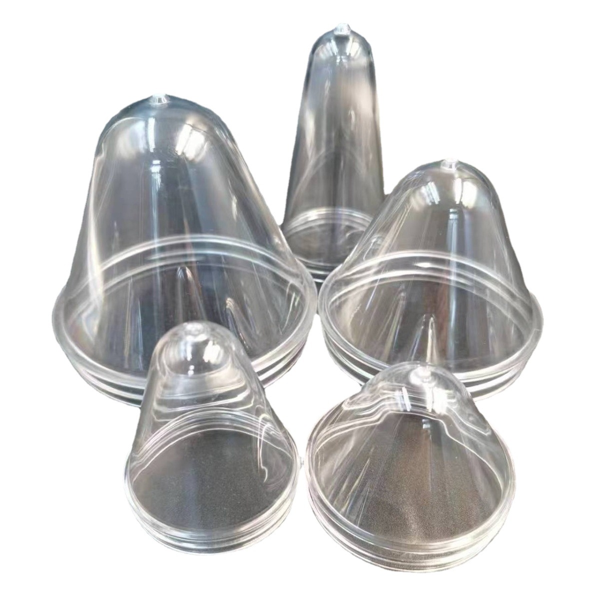 PET preform manufacturers produce 55, 65, 85, 100, fully transparent threaded crystal plastic preform