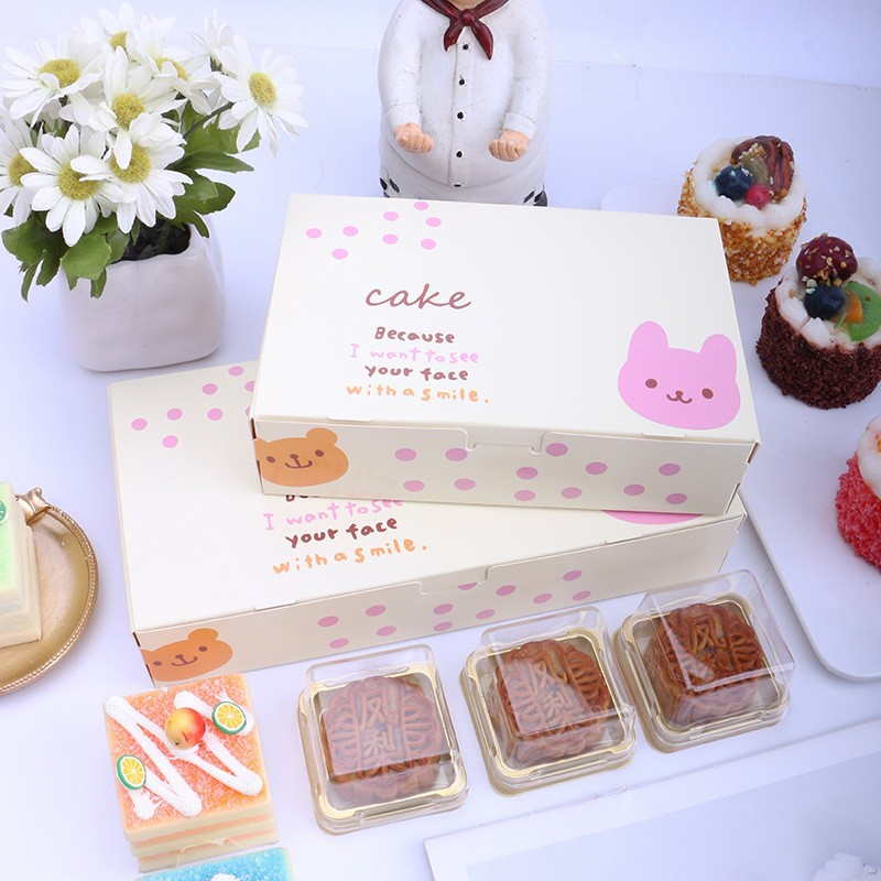 Baking Mooncake Box Packaging Box Mid-Autumn Festival Gift Box Nougat Snowflake Candy Biscuit Accompanying Gift Packing Box