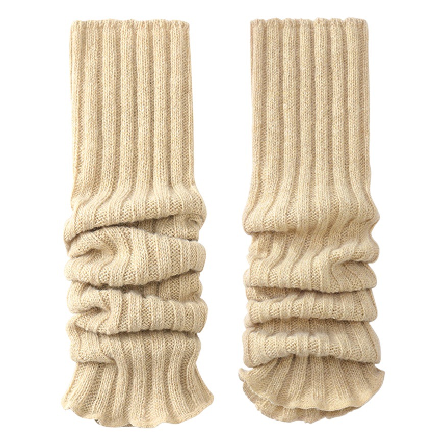 New arrival winter socks women's wool knitted fleece-lined calf socks Korean style long socks all-match pile socks DWZ03