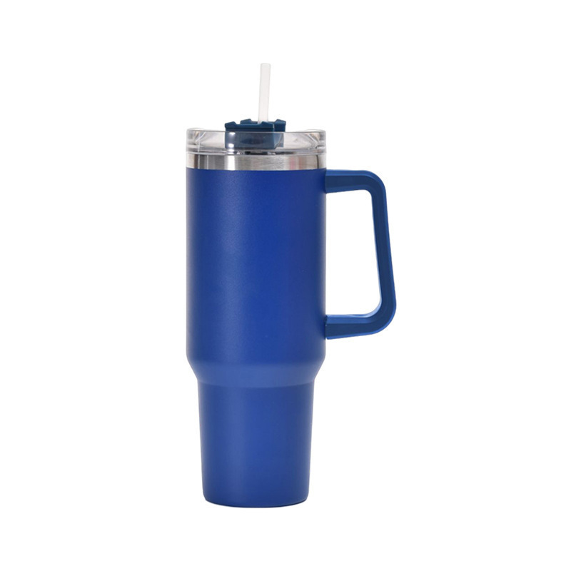 Picture of Cross-border 40oz generation second generation car cup 304 stainless steel handle thermos cup large capacity straw ice cup