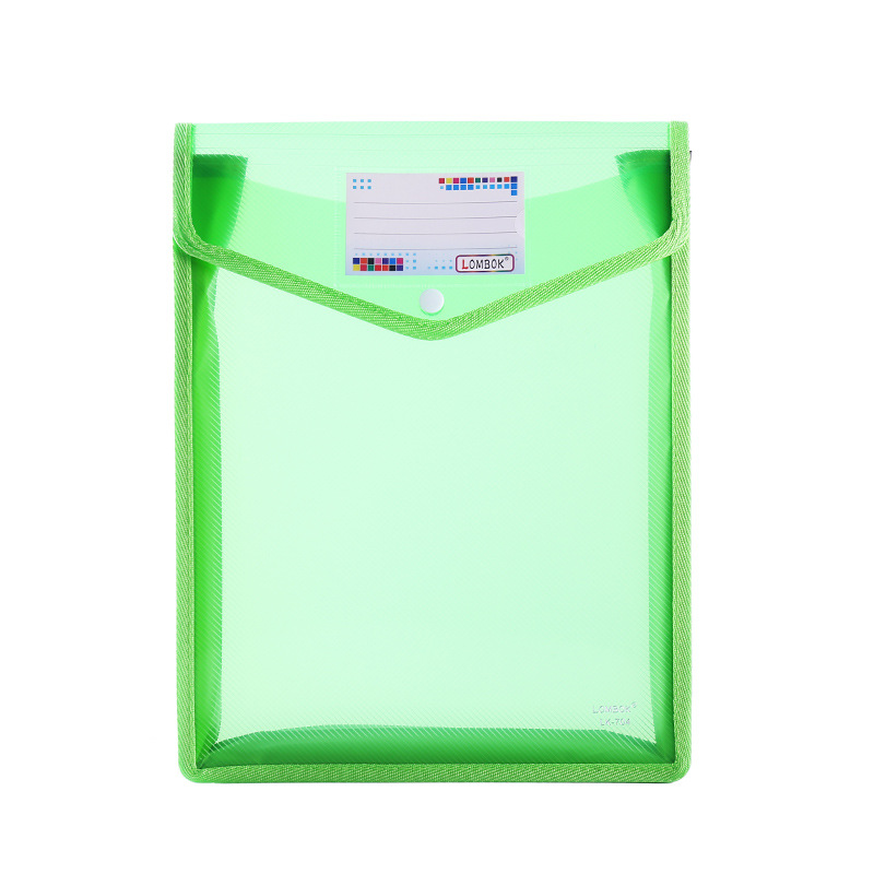 Picture of A4A5 folder storage student envelope office test paper bag twill 9 color vertical three-dimensional file bag