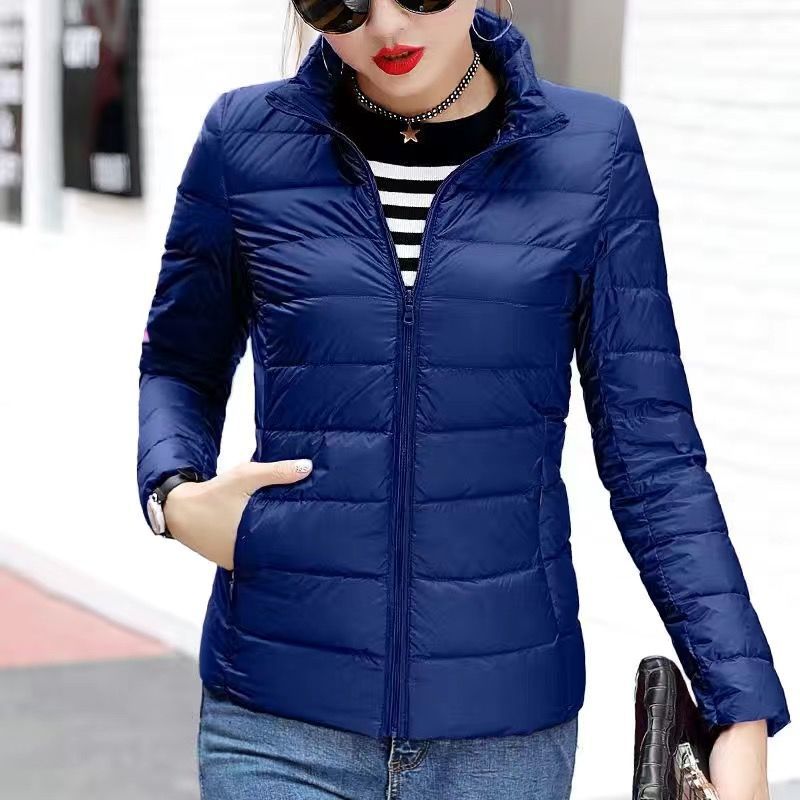 Picture of New Hooded Down Cotton-padded Jacket Women's Short plus size Thickened Warm Clothes Korean Style Simple Casual Fashionable Lightweight Jacket