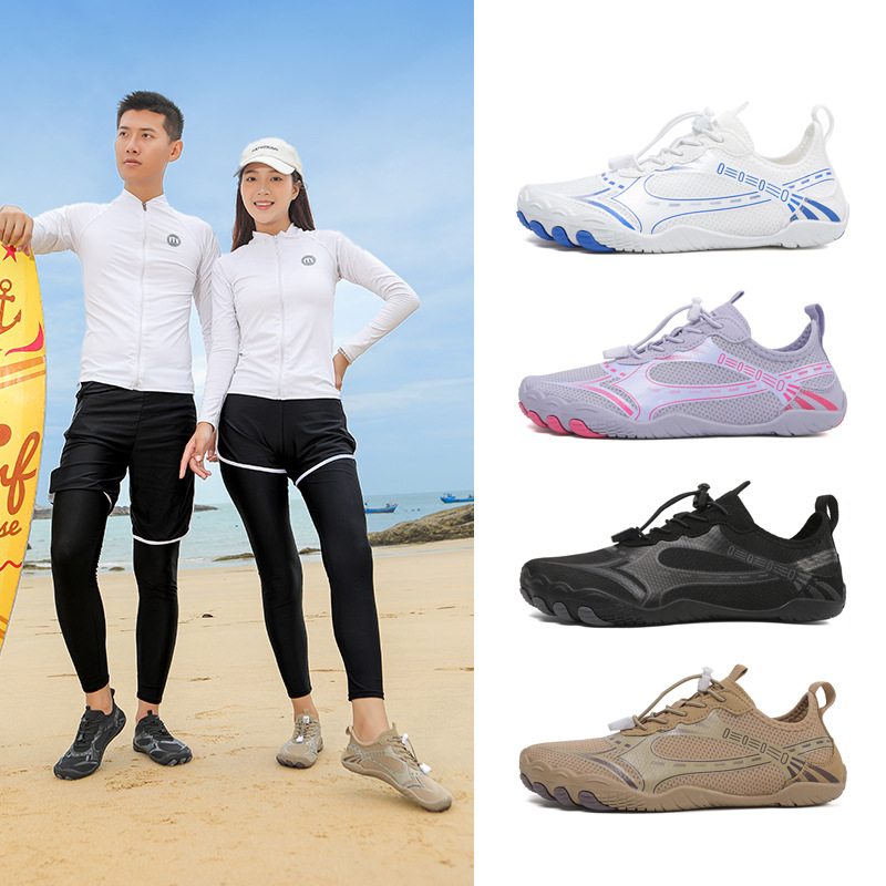 Cross-Border Popular River Tracing Shoes for Couples, Beach Swimming Five-Finger Shoes, Outdoor Sports Wading Shoes, Hiking and Mountaineering Shoes