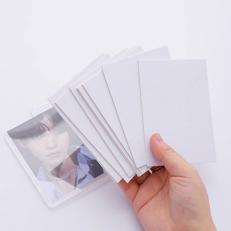 Picture of A7 Cardboard White Card Postcard Special Ins Small Paper Card 1.5 mm Protective Packaging White Thick Cardboard