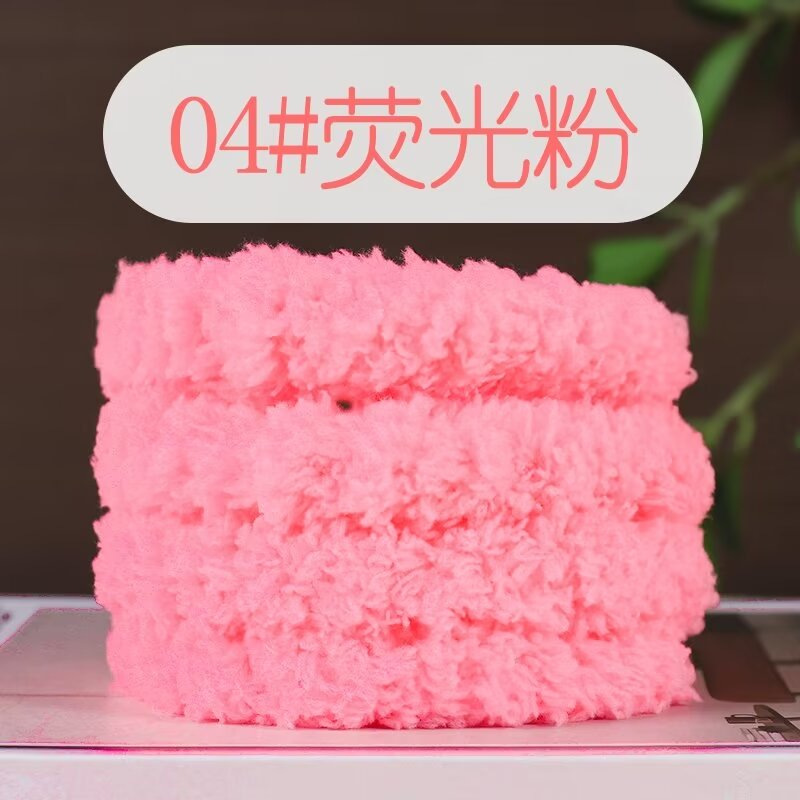 Picture of 15mm coral fleece twist bar super thick super dense handmade diy material bag puppy cat rabbit wool top