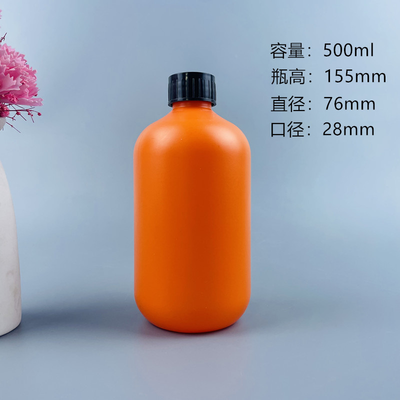 in stock wholesale orange pipe dredge bottle dissolved toilet toilet toilet cleaner bottle 500ml
