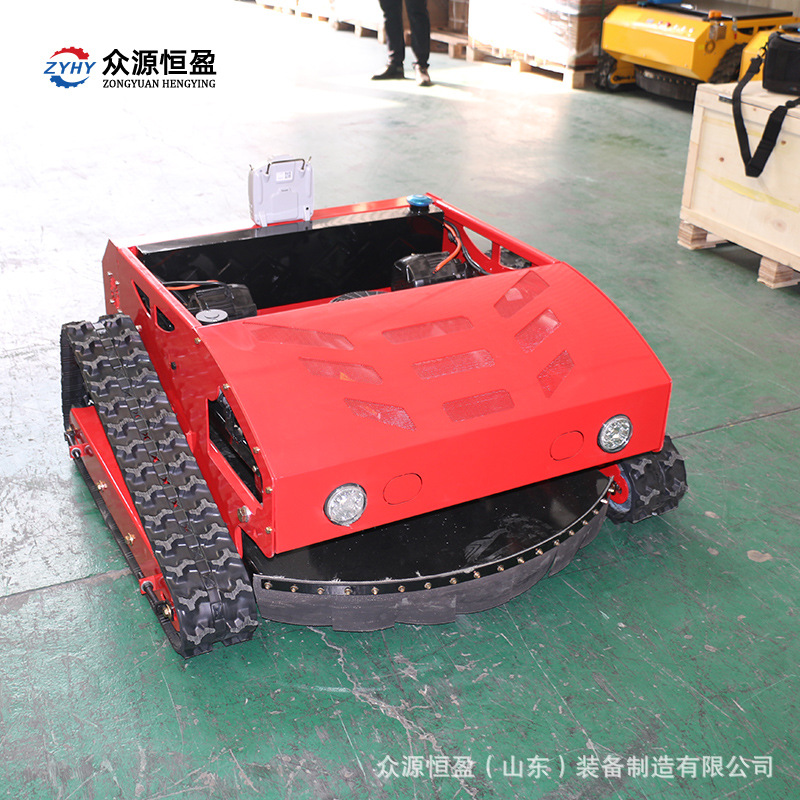 Intelligent Remote Control Lawn Mower 22Hp Orchard Farm Weeder Shandong Zhongyuan Crawler Remote Control Lawn Mower
