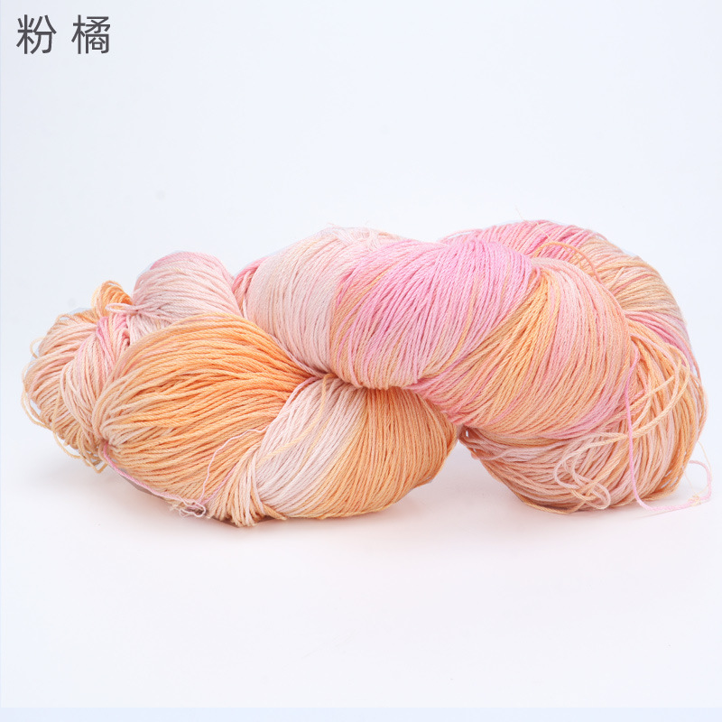 Picture of Cross-border hot-selling segment dyed Tencel flax thread handmade diy color halo fashion yarn wool group wholesale