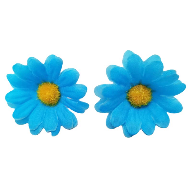 Picture of Simulated 4cm Small Chrysanthemum DIY Sun Flower Head Small Daisy Arch Road Leading Flower Arrangement Flower Garland Head Jewelry Wholesale